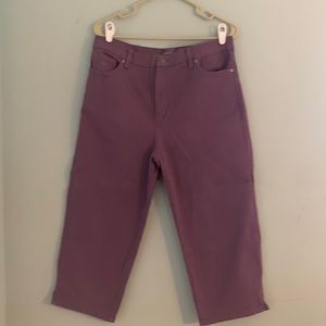 Gloria Vanderbilt purple lilac capris 12